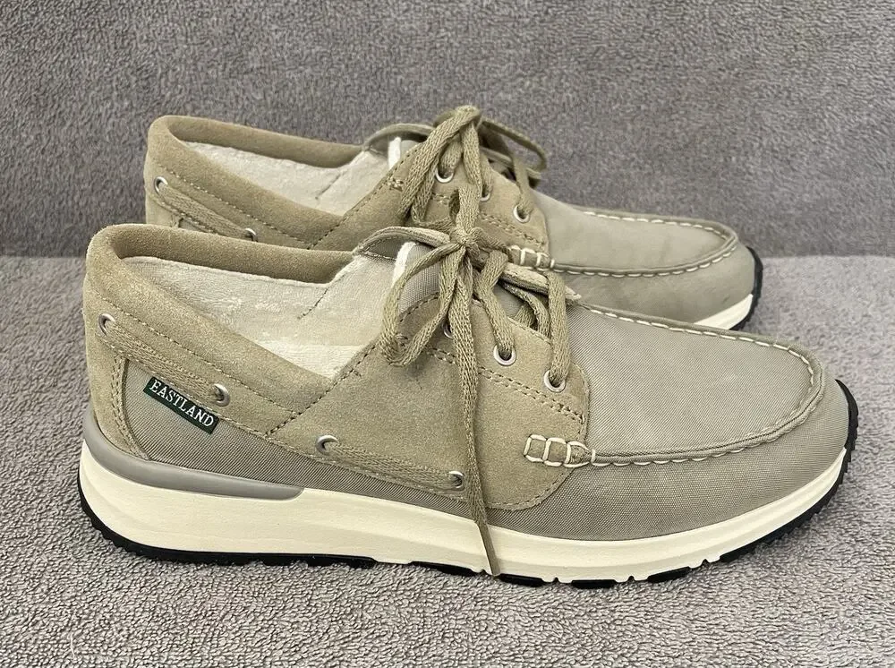 Eastland Leap Trainer Boat shoes Women's Size 8.5 Beige